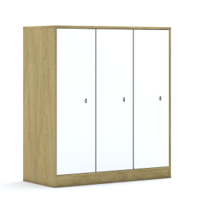 Szafa Blox Colours 110 3PP 3F3 1049x466x1165 korpus biały/3x front pomarańczowy