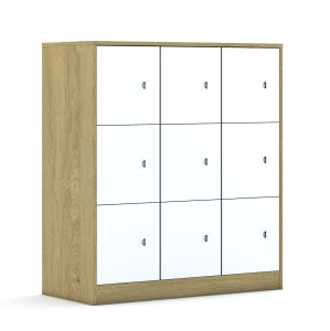 Szafa Blox Colours 110 3PP 9F1 1049x466x1165 korpus dąb/9x front pomarańczowy