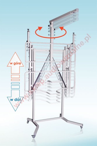 UNIWERSALNA PODSTAWA JEZDNA Z WYSIĘGNIKIEM I REGULACJĄ WYSOKOŚCI VIS-RW100