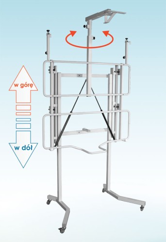 UNIWERSALNA PODSTAWA JEZDNA Z WYSIĘGNIKIEM I REGULACJĄ WYSOKOŚCI VIS-RW50