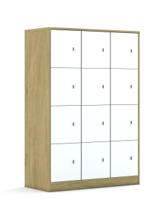 Szafa Blox Colours 110 4PP 12F1 1049x466x1517 korpus biały/6x front biały i 6x front żółty