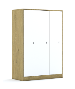 Szafa Blox Colours 110 4PP 3F4 1049x466x1517 korpus biały/3x front zielony