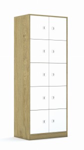 Szafa Blox Colours 70 5PP 10F1 706x466x1869 korpus dąb/10x front pomarańczowy