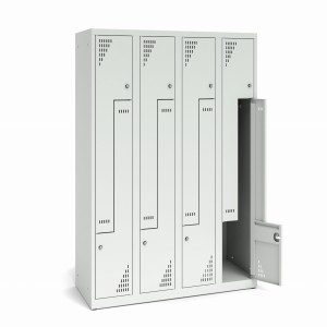 Szafa ubraniowa TYPU L 1200K4/2 1200x490x1800 korpus szary/front szary