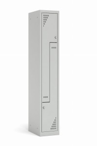 Szafa ubraniowa TYPU L 300K1/2 300x490x1800 korpus szary/front żółty