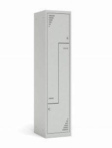 Szafa ubraniowa TYPU L 400K1/2 400x490x1800 korpus antracyt/front zielony