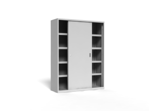 Szafa na sprzęt sportowy DS1500/W1+1 1500x500x2000 korpus antracyt/front niebieski