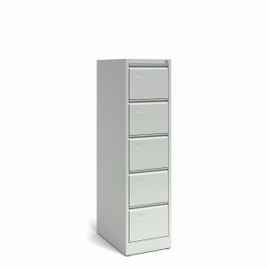 Szafa kartotekowa 5/01A4 415x630x1568 korpus antracyt/front czerwony