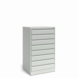 Szafa kartotekowa 8/04A6 775x630x1285 korpus szary/front antracyt
