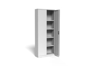 Szafa aktowa 2D800/312 800x420x2000 korpus szary/front antracyt