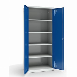 Szafa gospodarcza 800/8 800x490x1800 korpus antracyt/front zielony