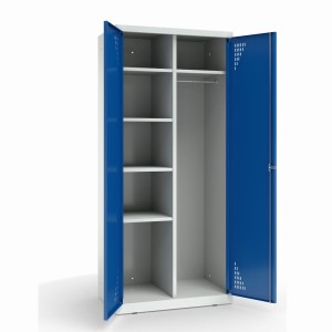 Szafa gospodarcza 800/9 800x490x1800 korpus antracyt/front czerwony