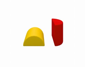 Pianka Happy Castle półkole 300x300x150 Meditap 09