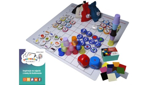 Zestaw do kodowania i gier z matą 100x100 Kodowanie na dywanie