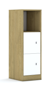 Regał Blox Base 40 3P 2F1 363x466x1165 korpus dąb/2x front dąb - wariant 2