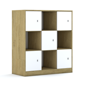 Regał Blox Base 110 3PP 5F1 1049x466x1165 korpus biały/5x front biały
