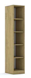 Regał Blox Base 40 5P 363x466x1869 korpus szary