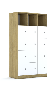 Regał Blox Base 110 5PP 12F1 1049x466x1869 korpus biały/12x front biały
