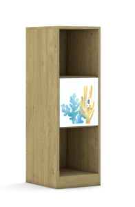 Regał Blox Ocean 40 3P 1F1 363x466x1165 korpus biały/1x front biały