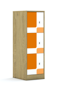Szafa Blox Pastel 40 3P 3F1 363x466x1165 korpus biały/3x front biały