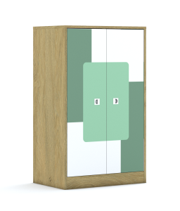 Regał Blox Pastel 70 3PP 2F3 706x466x1165 korpus biały/2x front biały