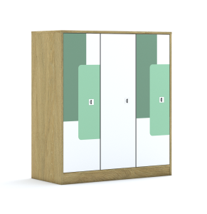 Szafa Blox Pastel 110 3PP 3F3 1049x466x1165 korpus biały/3x front biały