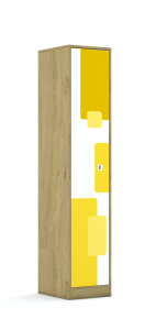 Szafa Blox Pastel 40 5P 1F5 363x466x1869 korpus biały/1x front biały